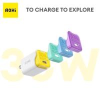 ราคา AOHI 30W USB C GaN Charger with 4 Color Replaceable Shells and Foldable Plug PD PPS Fast Wall Charger Block for iPhone 15 Pro Max 14 MacBook AiriPad Pro (20638885726)