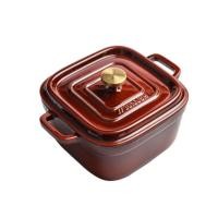 ราคา จัดส่งภายใน 24 ชม 24cm Square Enamel Cast iron Dutch OvenDouble Ear enamel potเหล็กหล่อเคลือบสี่เหลี่ยม เตาอบดัตช์ (17166792161)