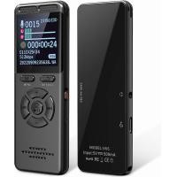 ราคา 64GB Voice Recorder with Playback USB C Audio Recorder with Color Screen 7 Level Noise Reduction and Password Protection Koutonnly Voice Activated Recorder for Lectures Meetings and More (19528478295)