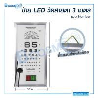ราคา ป้ายไฟ LED วัดสายตา ระยะการตรวจสายตา 3 เมตร และ 5 เมตร แบบตัวเลข และ ตัวอักษร (11779539531)