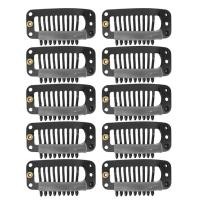 ราคา 10ชิ้นหมวกเก้าฟันรูปตัวยูโลหะกิ๊ฟหนีบผมต่อผมสีดำ BB กิ๊บหนีบผม BB กิ๊ฟหนีบผมสำหรับหมวกบาร์เร็ตต์ร้านทำผม (20352482065)