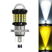 ราคา Kalada 1ชิ้นรถจักรยานยนต์ H4 BA20D LED ไฟหน้าหลอดไฟ Hi lo Beam ไฟตัดหมอกโคมไฟกันน้ำ2สีคู่สี10000LM 12โวลต์หลอดไฟสากลสำหรับรถยนต์รถมอเตอร์ไซด์ ATVs (20447591527)