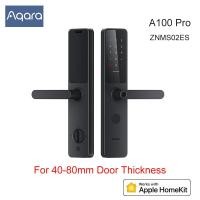 ราคา Aqara สมาร์ทล็อคประตู A100 Pro Zigbee บลูทูธ5 0 Apple Home Key ลายนิ้วมือรหัสผ่านปลดล็อคทำงานร่วมกับ Homekit Aqara Home Siri (20431434195)