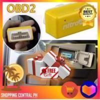 ราคา 1ใช้ดีที่สุด100 ORIGINAL ไนโตร OBD 2สีเหลืองสำหรับเครื่องยนต์เบนซิน15 ตัวประหยัดน้ำมัน Nitro ECO OBD2ชิปประสิทธิภาพสูงกล่องเชื่อมต่ออิเล็กทรอนิกส์กำลังแรงบิดมากขึ้น OBD2รถ Nitro ชิปประสิทธิภาพสูงกล่อง