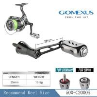 ราคา Gomexus 35 40มม Ultralight Spinning Reel Handle พร้อมลูกบิดไทเทเนียมสำหรับ Shimano Nasic Twinpower Daiwa Revros EX LT Fishing Reels LMY35 (15928508764)