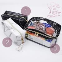 ราคา BG134 set กระเป๋าใส่เครื่องสำอาง 3 ชิ้น ลายหินอ่อน สีขาวดำ (10341514184)