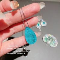 ราคา ชุดเข็มกลัดสร้อยคอเพทายมรกตสีเขียวไพลินดีไซน์แหวนดอกไม้ชุบทอง18K (18818498734)