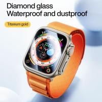 ราคา SmartDevil Screen Protector for Apple Watch Series 9 Apple Watch Series 8 iWatch Series 7 45mm 41mm Cover Bumper with Tempered Glass Full Cover Watch Accessories (20669640981)