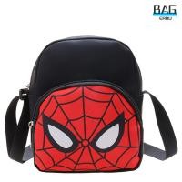 ราคา กระเป๋าสะพายไหล่ของเด็กการ์ตูนสไปเดอร์แมนกัปตันอเมริกา Dompet Koin กระเป๋าสะพายข้างกันน้ำลำลอง (18969702890)