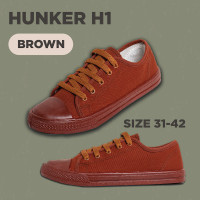 ราคา รองเท้าผ้าใบ Hunker รุ่น H1 สี ดำ ขาว น้ำตาล ไซส์ 31 43 พร้อมส่ง (19109374096)