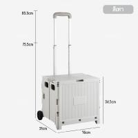 ราคา Replica shop ตระกร้ารถเข็น รถเข็นพับได้ ความจุ 45L รถเข็นช้อปปิ้ง (20517862866)