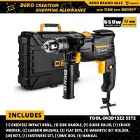 ราคา DEKO DKID13Z2 S1 S2 220Vสว่านกระแทก2ฟังก์ชั่นค้อนหมุนแบบไฟฟ้าเจาะเครื่องมือไขควงไฟฟ้าสว่านไฟฟ้า (4219110956)
