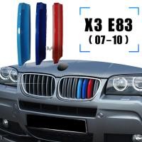 ราคา 1ชุด3ชิ้นสำหรับ BMW ABS Germany Flag Color Grille แถบที่ตกแต่งแบบเสียบแต่งกระจังหน้าสีสำหรับ E83 X3 2007 2010 (20741357988)