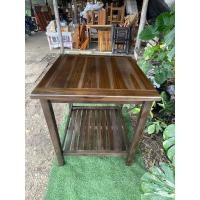 ราคา CProduct โต๊ะกลางรับแขก 80x80สูง 90ซม โต๊ะไม้สัก โต๊ะกาแฟ โต๊ะเอนกประสงค์ โต๊ะเขียนหนังสือ สีโอ๊คโชว์ลายไม้ CPRO 303 (20724641089)