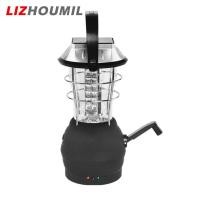 ราคา LIZHOUMIL อุปกรณ์เต็นท์แสงกลางแจ้งฉุกเฉินพลังงานแสงอาทิตย์ตะเกียงตั้งแคมป์ LED 36ดวงใช้งานได้หลากหลายมือหมุนสว่างมาก (20041321716)
