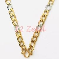 ราคา สร้อยคอห้อยพระ 2 กษัตริย์ ลายแบนเคตัดเหลี่ยม 3 1 ขนาด 7 5 มิล งานทองเลเซอร์ สแตนเลสแท้ 100 สร้อยห้อยพระ สร้อยสวมคอ เครื่องประดับ stainless steel (8886344653)