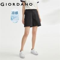 ราคา GIORDANO Women Shorts High Tech Cooling Lightweight Summer Shorts High Waist Solid Color Comfort Fashion Casual Shorts 05403305 (18444127950)
