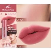 ราคา CATHY DOLL มินิลิปแอนด์ชีค นู๊ดแมททิ้นท์ MAKEUP MINI LIP CHEEK NUDE MATTE TINT ขนาด 2 1g (20333083596)