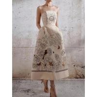 ราคา ชุดเดรสฤดูร้อนพิมพ์ลายดอกไม้สำหรับผู้หญิงชุดเดรสเกาะอกปักลายดอกไม้ชุดเดรสสำหรับผู้หญิง2022ชายหาดปาร์ตี้แขนกุดเปิดหลังโบฮีเมียนฤดูร้อน (20877152262)