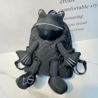 ราคา กระเป๋าเป้สะพายหลังผ้าไนลอนกันน้ำของผู้หญิงกระเป๋าเป้สะพายหลังสไตล์เกาหลีแนวเกาหลีปักลายกริดกระเป๋าใบใหญ่กระเป๋านักเรียนตุ๊กตากบแบบลำลองเทรนด์2023ใหม่ (20729620529)