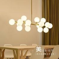 ราคา HEIKESZ โคมไฟแขวนเสื้อผ้าสไตล์โมเดิร์นโคมไฟ Led สไตล์นอร์ดิกติดร้านอาหารที่สร้างสรรค์โคมไฟถั่วมหัศจรรย์โคมไฟโคมไฟห้องนั่งเล่นลูกบอลแก้วเย็นโคมระย้าไฟ LED เพดานสำหรับห้องนั่งเล่นโคมไฟห้องนอนเพดาน (2007