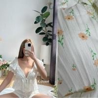 ราคา เสื้อคอวีแขนตุ๊กตา ผ้าย่นเกาหลี งานน่ารักผ้าสวยมาก (18480675542)