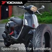 ราคา ยาง YOKOHAMA รุ่น Speedline สำหรับ Vespa lambretta ขนาด 110 70 11 และ 120 70 10 มาตรฐาน Japan สำหรับล้อขนาด 10 และ 11 นิ้ว (6463104175)