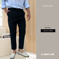 ราคา ลายตาตราง กางเกงสแล็ค ขากระบอกเล็ก A MAN LAB กางเกงขายาว ผู้ชาย กางเกงขายาว ชาย กางเกงชิโน่ by A MAN LAB กางเกงผู้ชาย กางเกงทำงานชาย กางเกงขาย (19735977756)