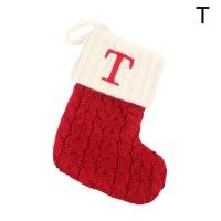ราคา 2023 Christmas Socks Letter Knitted Embroidered Christmas Decorative Socks Tree Gift Christmas Socks Storage Bag S9Y8 (19959959829)