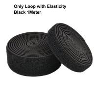 ราคา 20 25 30 38 50 100mm Elastic Loop Fastener Tape Nylon Elastic Band No Adhesive Loop Strips For DIY Sewing 1M (17690366395)