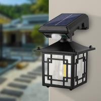 ราคา ไฟติดผนัง LED โคมไฟรั้วบ้าน โคมไฟหัวเสา solar light ไฟโซล่าเซลรั้ว motion sensor กันน้ำ กันฝน สว่างทั้งคืน Simplex (21118050842)