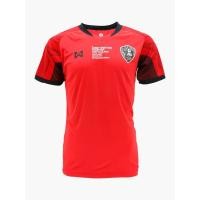 ราคา WARRIX เสื้อฟุตบอลคอวีCOME TOGETHER WA 1552CTH 1 สีแดง ดำ RA (671028848)