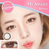 ราคา Protrendcolor Contact lens คอนแทคเลนส์โปรเทรนด์คัลเลอร์ รุ่น My Sweet Brown Gray นำเข้าจากเกาหลี ของแท้ 100 มี อ ย ขนาดเลนส์ 14 2 เท่าตาจริง เลนส์นิ่ม แฟชั่น (10305876591)