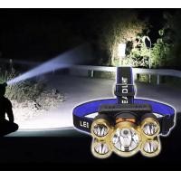 ราคา ไฟฉายคาดหัว 5LED ไฟฉายLED ไฟฉายแรงสูง ไฟฉายคาดศีรษะ ไฟฉายคาดหัว ไฟส่องกบ ให้ความสว่างสูงกันน้ำ 4 โหมด (14741390672)