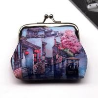 ราคา 1ชิ้นภาพวาดศิลปะ Dompet Koin ทิวทัศน์เมืองโบราณกระเป๋าสตางค์สุภาพบุรุษผู้หญิงกระเป๋าใส่เหรียญเงินกระเป๋ากระเป๋าใส่บัตรเครดิต (17354016810)