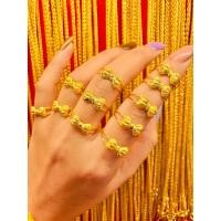 ราคา แหวนทองคำแท้ น้ำหนัก 1 กรัม ลายโบว์ก้านคู่ ทองคำแท้ 96 5 พร้อมใบรับประกันสินค้า (7697615125)