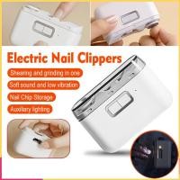 ราคา 2 in 1 electric snail clipper with light automatic nail cutter with light (21056817135)
