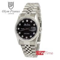 ราคา O P Olym Pianus นาฬิกาข้อมือผู้ชาย SPORTMASTER สายสแตนเลสรุ่น 89322 616 สีเงิน หน้าปัดดำ (1954086939)