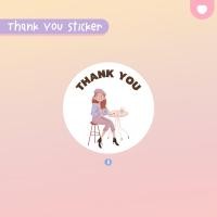 ราคา พร้อมส่ง THANK YOU STICKER สติกเกอร์ขอบคุณ มี 6 ลาย 48 ดวง (20648887649)