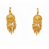 ราคา Thai Jewelry ต่างหู ห้อยระย้า ลายไทย งานชุบทองไมครอน หุ้มทอง 100 เครื่องประดับทองชุบ ทองหุ้ม ทองชุบ แฟชั่น ผู้หญิง ทองเยาวราช สำหรับชุดไทย (12082613561)