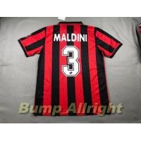 ราคา Retro เสื้อฟุตบอลย้อนยุค Vitage ทีม เอซี มิลาน เหย้า A C Milan Home 1996 3 MALDINI สุดเท่ห์ (7568558164)