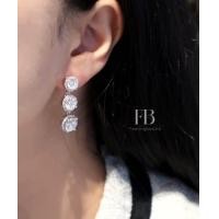 ราคา ต่างหูเพชรCZชุบทองคำขาว18k Collection เจ้าสาว (17572967798)