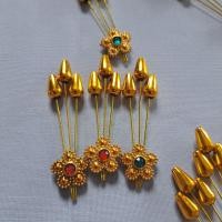 ราคา สำเร็จ ผ้าไตร 50 ชิ้น ดอกบัวตกแต่งเหรียญโปรยทานผ้าไตร ของตกแต่งเหรียญโปรยทาน งาน DIY ต่างๆ (19310039176)