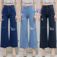 ราคา กางเกงยีนส์ผู้หญิง กางเกงยีนส์ทรงกระบอกใหญ่ แต่งขาด ปลายตัด เอวสูง มี3สี มี2สี สียีนส์อ่อน สียีนส์เข้ม สีดำฟอก (16276161610)