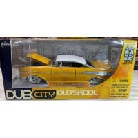 ราคา Jada Toys Dub City Oldskool 1957 Chevy Bel Air 1 24 Diecast New in box 2005 (15616137998)