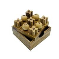 ราคา ของเล่นไม้ เกมไม้เอ็กซ์โอสามมิติ XOกระดาน Tic Tac Toe 3D ของเล่นไม้ เกมไม้ ของเล่นไม้เสริมพัฒนาการ เกมไม้ฝึกสมอง wooden family board games (16738826369)