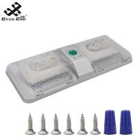 ราคา วงกลมสุดเจ๋งใหม่ ไฟติดเพดาน Led RV DC9 18V สว่างมากพร้อมสวิตช์เปิด ปิดกันน้ำไฟโดมคู่สำหรับเรือสายพ่วง12V RV (20816036399)