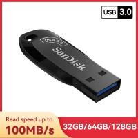 ราคา Sandisk แฟลชไดรฟ์ USB 3 0 USB CZ410 32GB 64GB 128GB เพ็นไดรฟ์เมมโมรีสติ๊กสีดำ U Disk MINI pendrive สีดำ (21171230355)