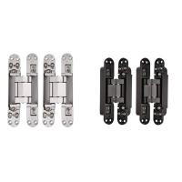 ราคา 2Pcs 6 Inch Concealed Door Hinges Invisible Hinges Concealed Hinges 180 Degree Swing Hinge 3 Way Adjustable Butt Hinge (18602417373)
