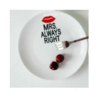 ราคา แก้ว จาน เซรามิค Mr Mrs แก้วคู่ จานคู่ ของขวัญแต่งงาน ของชำร่วย จานใส่ขนม จานผลไม้ (14045656007)